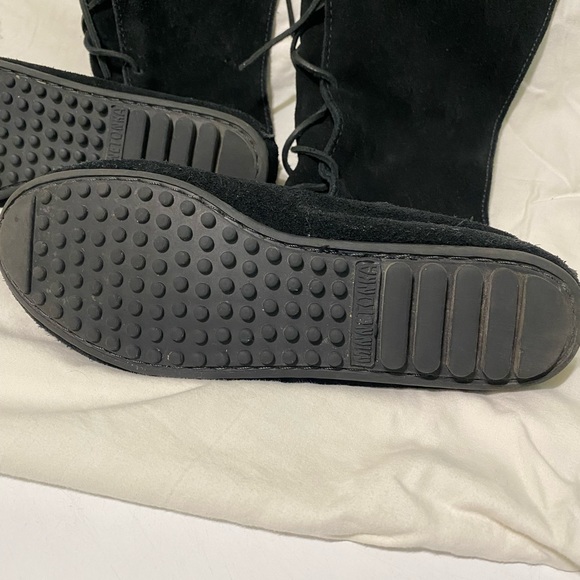 Minnetonka Black Lace Up Boots - Picture 5 of 9